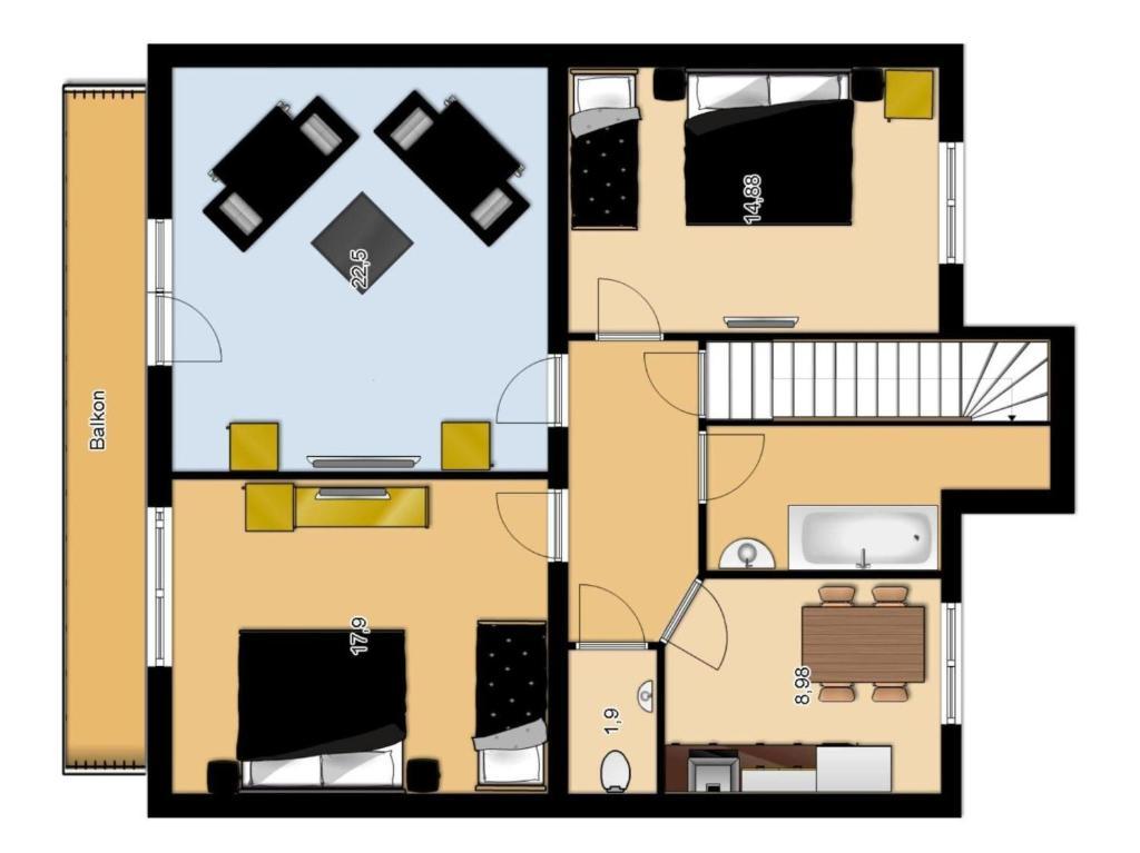 Appartement Popelka Saalfelden Rum bild